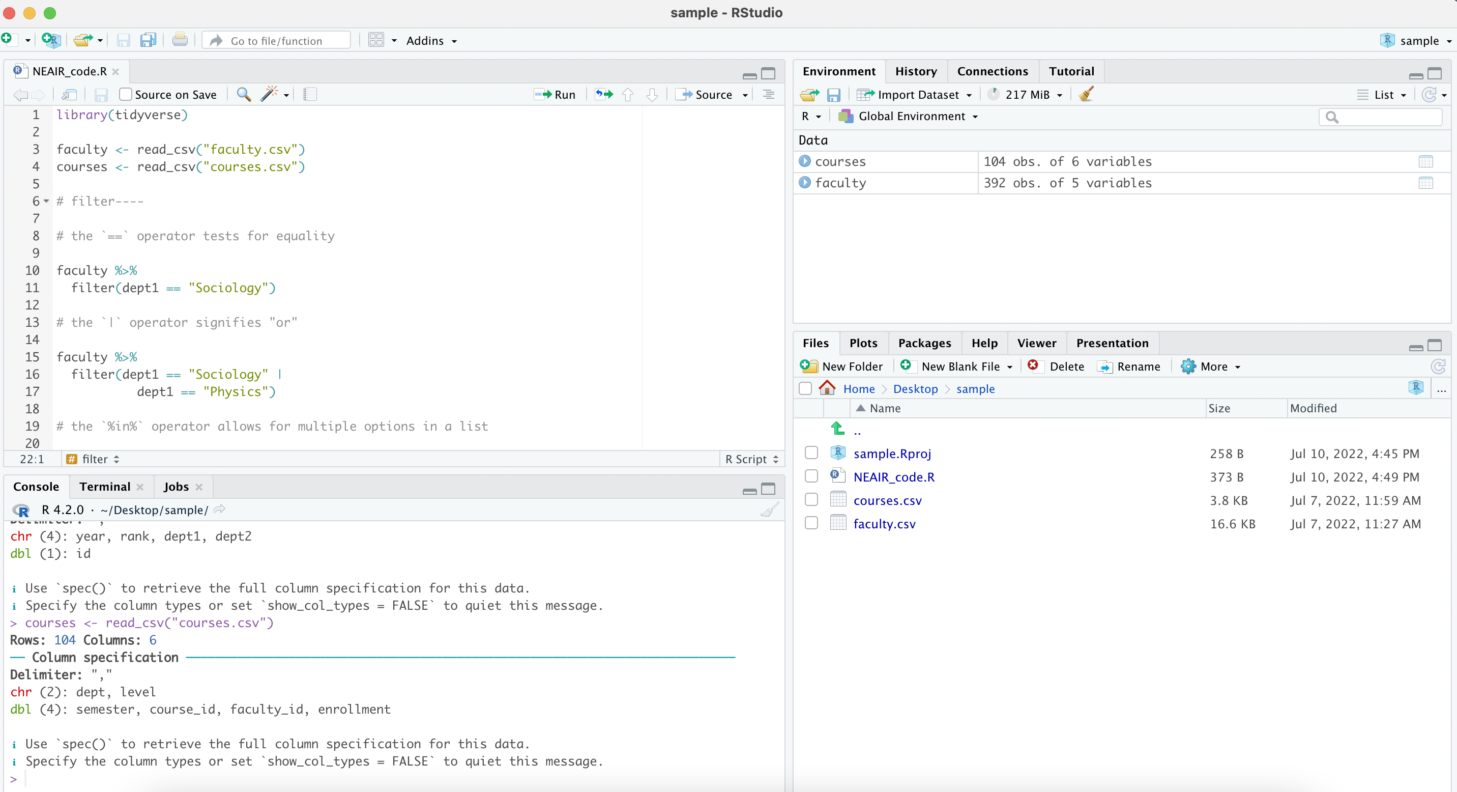 Streamlining with R